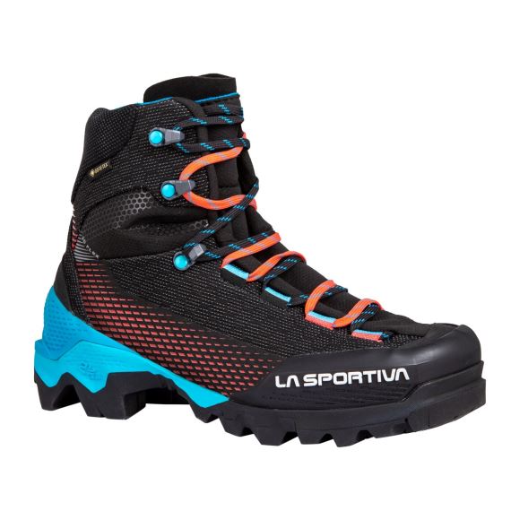 Dámske trekové topánky LA SPORTIVA Aequilibrium ST Woman GTX Black/Hibiscus