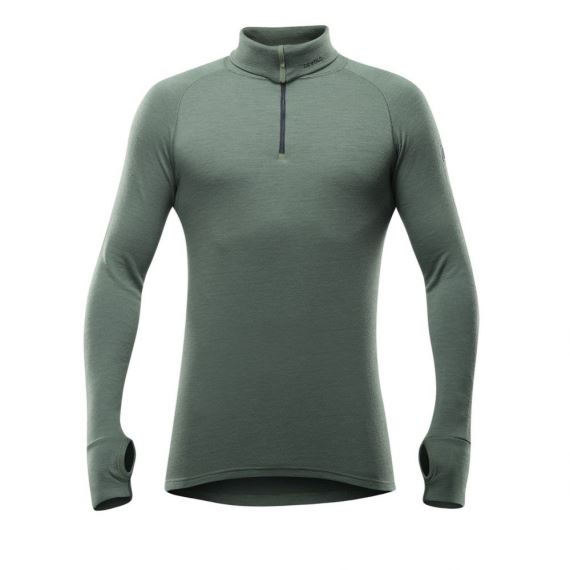 Pánsky funkčný merino rolák Devold Expedition Man Zip Neck Forest