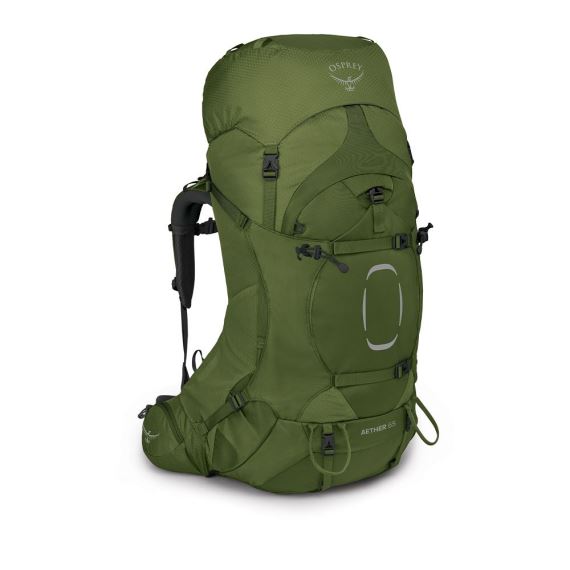 Pánsky batoh Osprey Aether 65L II garlic mustard green