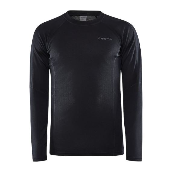 Pánske funkčné tričko Craft Core Warm Baselayer LS Black