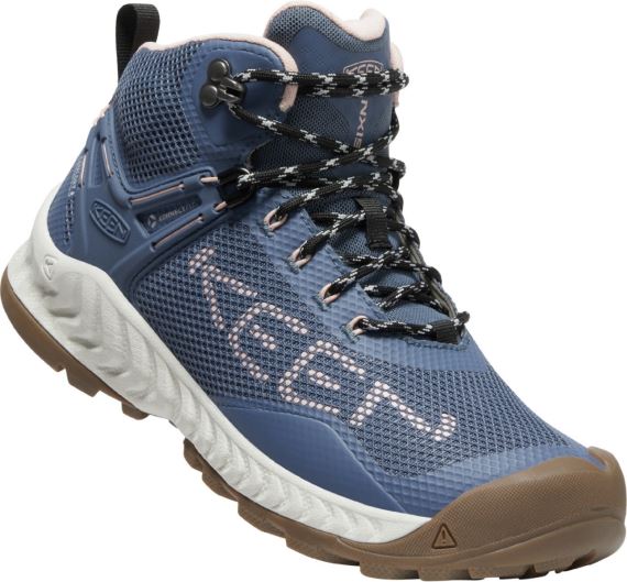 Keen NXIS EVO MID WP Dámske turistické topánky Vintage indigo/harbor grey