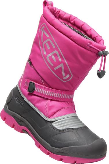 Detské zimné topánky Keen Snow Troll WP Youth Fuchsia purple/silver