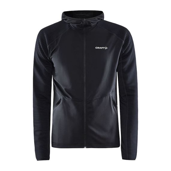 Pánska športová mikina Craft ADV HiT Zip Hoodie Black