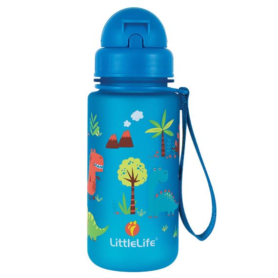 Detská fľaša na vodu LittleLife 400 ml - Dinosaury