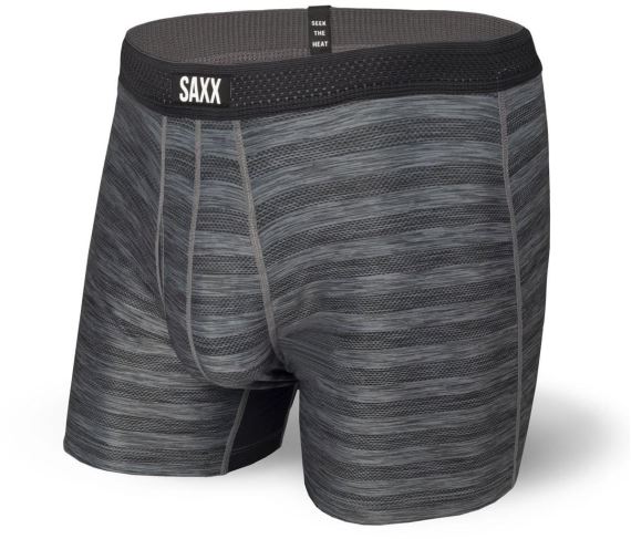 Pánske boxerky SAXX Hot Shot Fly black heather