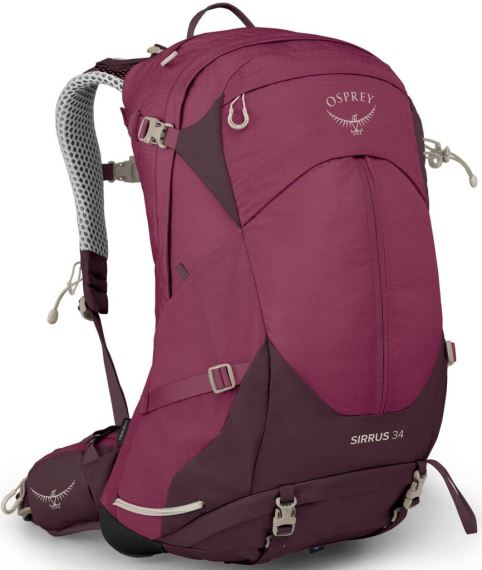 Dámsky batoh Osprey Sirrus 34L elderberry purple/chiru tan