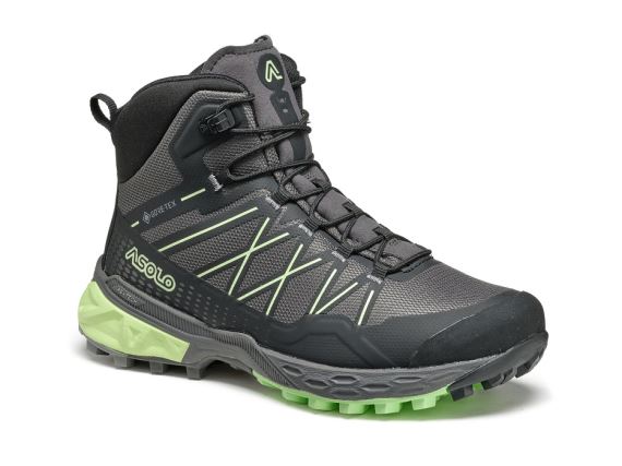 Detská obuv Asolo Tahoe Mid JR shark grey/black/brook green/B182