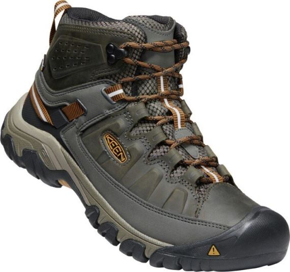 Keen Targhee III MID WP Pánske black olive/golden brown