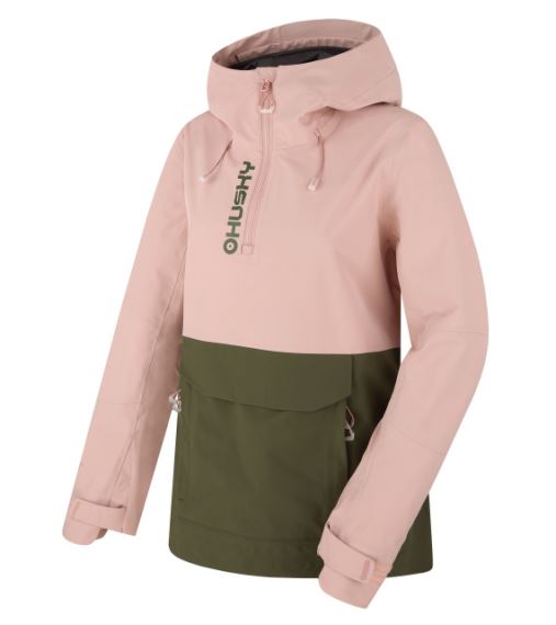 Dámske tričko Husky Hardshell Nabbi L lt. pink/khaki