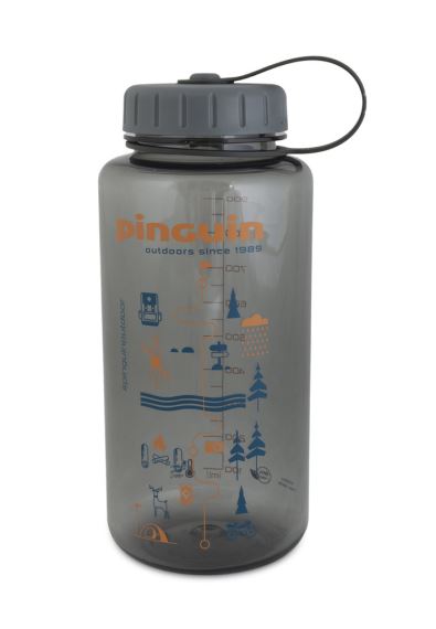 PINGUIN Tritan Fat Bottle 1000ml sivá