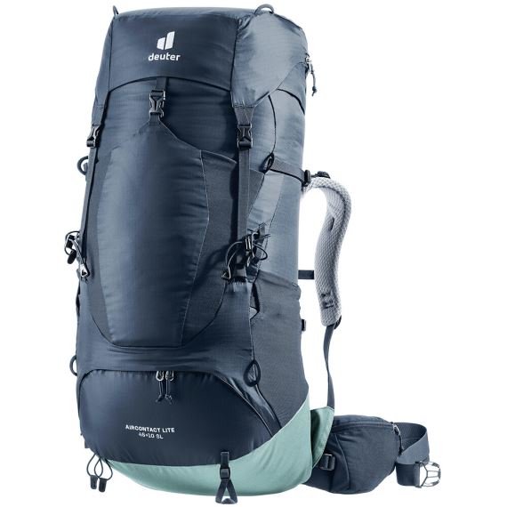 Dámsky turistický batoh Deuter Aircontact Lite 45+10L Ink/jade Small