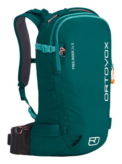 Lyžiarsky batoh ORTOVOX Free Rider 26L S Pacific green