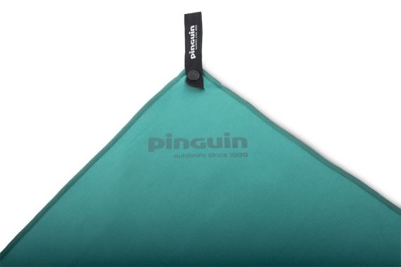 Pinguin Micro Towel Logo petrol