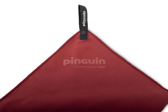 Pinguin Micro Towel Logo červená