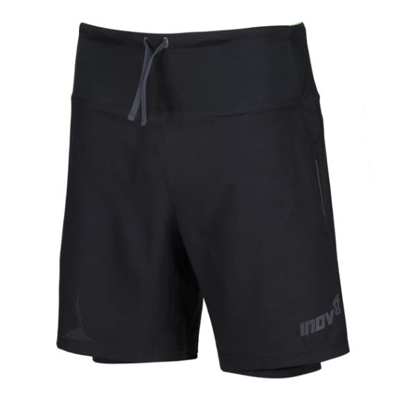 Pánske trailové šortky Inov-8 Trailfly Ultra 7" 2in1 Short M black