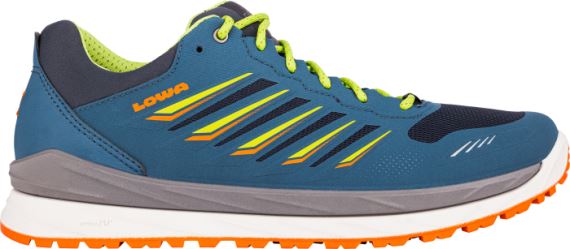 Pánske topánky Lowa Axos GTX Lo steel blue/lime