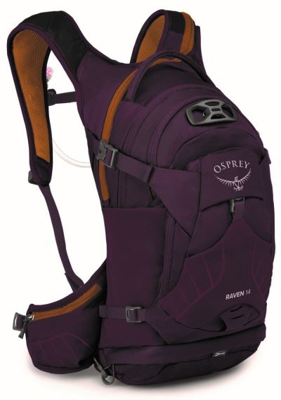 Dámsky cyklistický batoh Osprey Raven 14L Aprium purple