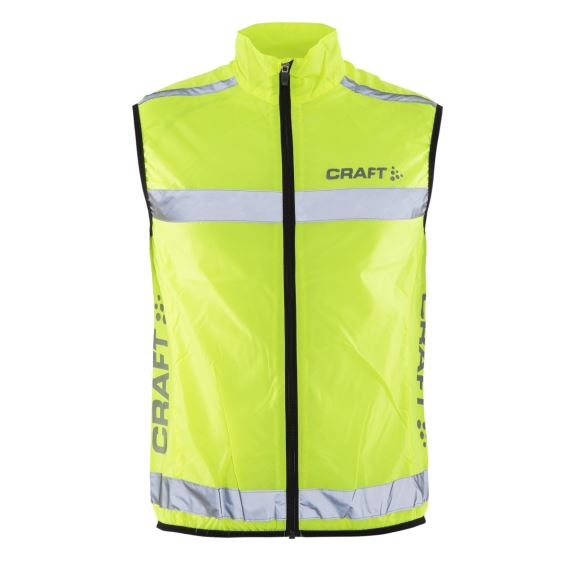 Bezpečnostná vesta pre bežcov a cyklistov CRAFT Safety Vest žltá