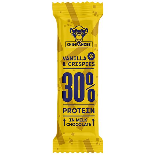 Proteínová tyčinka Chimpanzee 30% Vanilla Crispies 50g