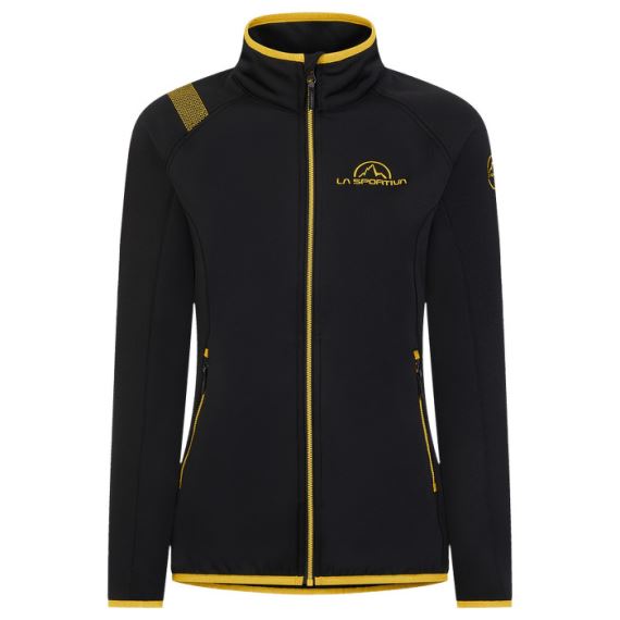 Dámska fleecová mikina La sportiva Promo Fleece black/yellow