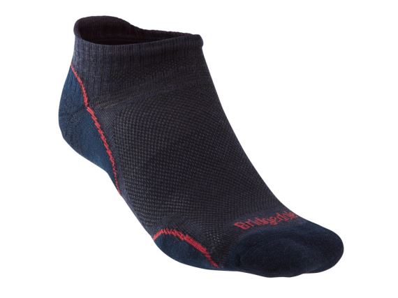 Pánske letné turistické ponožky Bridgedale Hike UL T2 MP Low navy/red