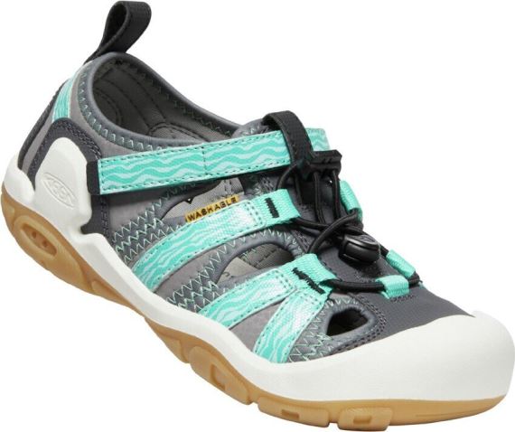 Keen Knotch Creek Youth steel grey/waterfall nízke topánky pre deti