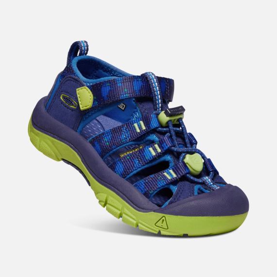 Keen Newport H2 Detské sandále blue depths/chartreuse