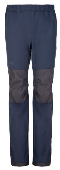 Detské softshellové outdoorové nohavice Kilpi Rizo-J Dark Blue