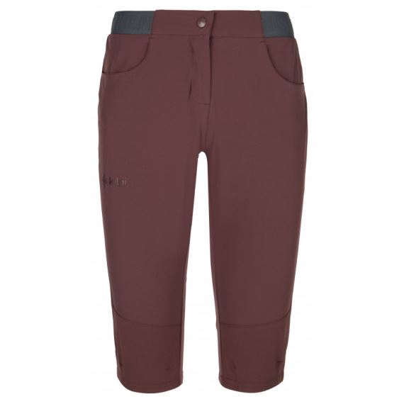 Dámske outdoorové 3/4 nohavice Kilpi Meedin-W Dark Red