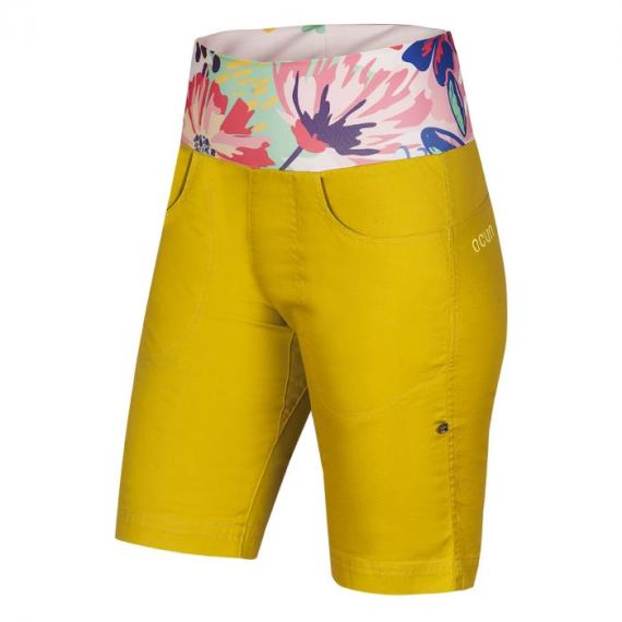 Dámske lezecké šortky Ocún Sansa Shorts Yellow Antique Moss