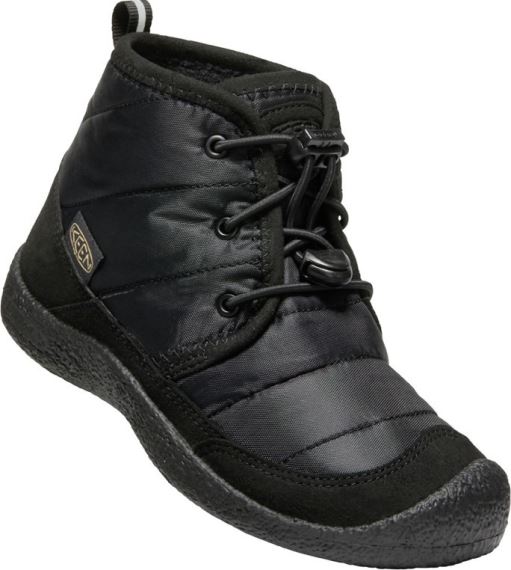 Detská členková obuv KEEN Howser II Chukka WP Youth black/black