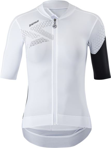 Dámsky cyklistický dres Silvini Rosalia White black