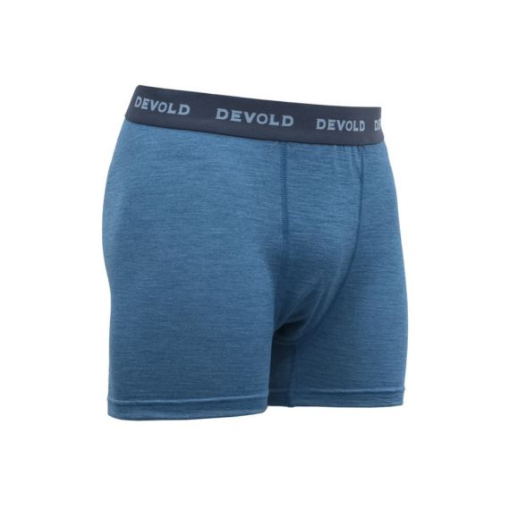 Pánske merino boxerky Devold 150 Merino Boxer Man Blue melange