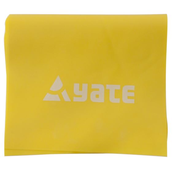 Cvičebný pás YATE Fit Band 120 x 12 cm mäkký, žltý