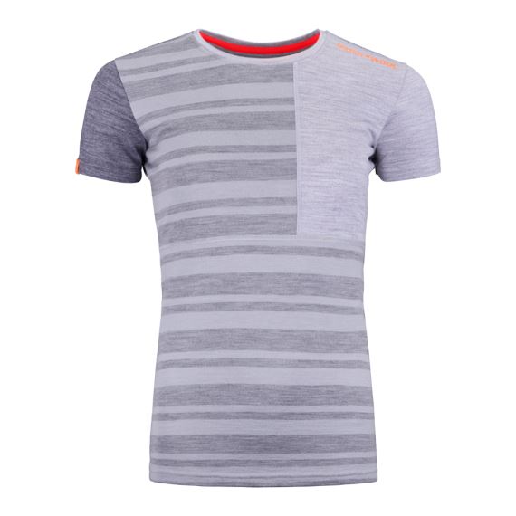 Dámske funkčné tričko Ortovox W's 185 Rock'n'Wool Short Sleeve Grey Blend