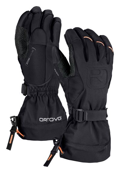 Pánske rukavice ORTOVOX Merino Freeride Glove Black raven