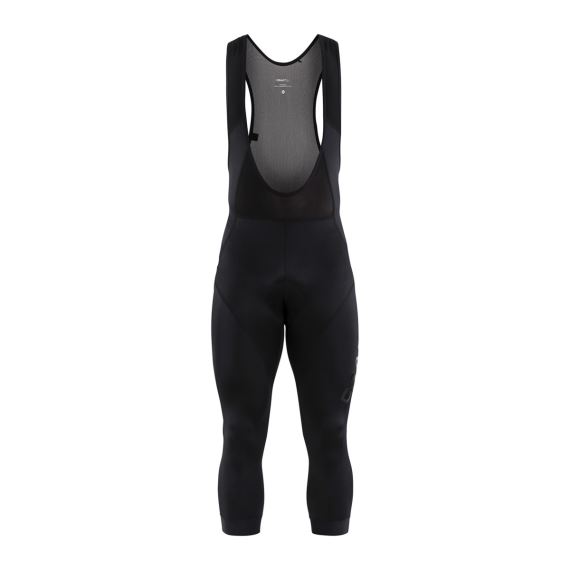 Pánske 3/4 cyklistické nohavice so šľapkami CRAFT Essence Bib Knickers black