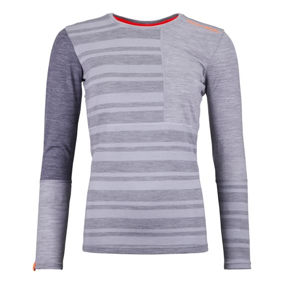 Dámske funkčné tričko Ortovox W's 185 Rock'n'Wool Long Sleeve Grey Blend