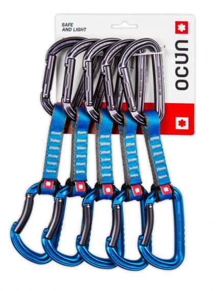 Expresná sada Ocún Falcon QD PA 16mm 10cm 5-pack modrá