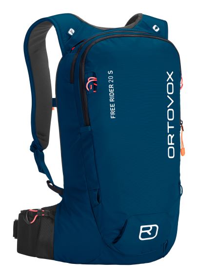 Lyžiarsky batoh ORTOVOX Free Rider 20L S PetroL blue