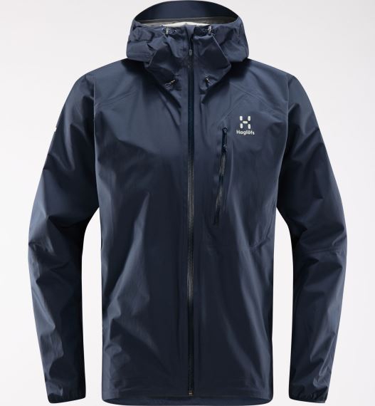 Pánská nepromokavá bunda Haglöfs L.I.M Jacket Men tarn blue