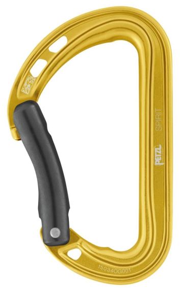 Univerzálna karabína Petzl Spirit Bent Gate Yellow