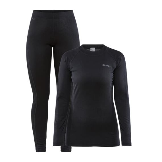 Dámsky funkčný set CRAFT CORE Warm Baselayer black