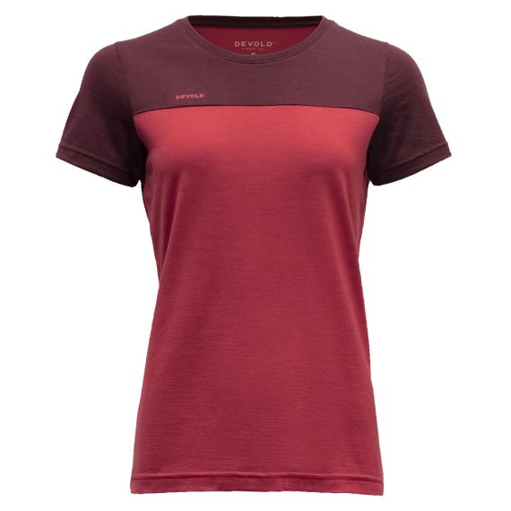 Dámske funkčné merino tričko Devold Norang 150 Tee Wmn Port/beauty