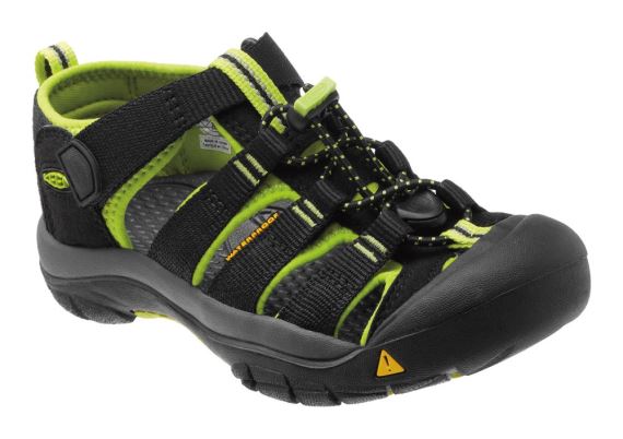 Sandále KEEN Newport H2 Youth black/lime green