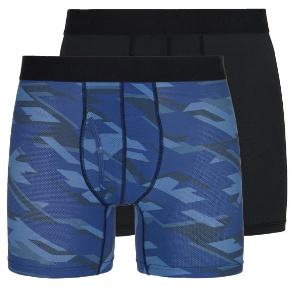 Pánske technické boxerky Kilpi 2 pack Nett-U Dark blue/black