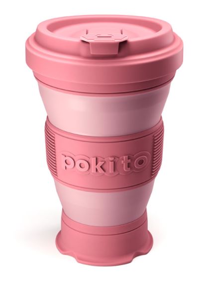 Pokito 3v1 skladací pohár 475ml Blush