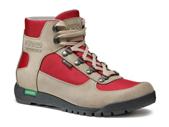 Dámske členkové topánky Asolo Supertrek GTX ML earth beige/chilli red