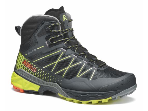 Pánska členková obuv Asolo Tahoe Mid GTX MM black/safety yellow