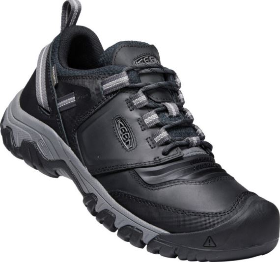 KEEN Ridge Flex WP Pánske black/magnet trekové topánky